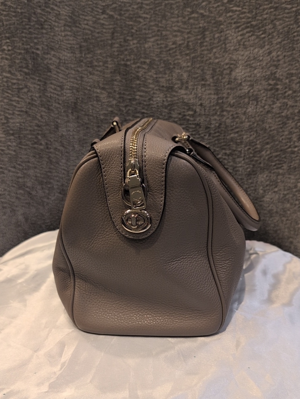 Coach Bennet Pebbled Leather Satchel - Picture 4 of 16